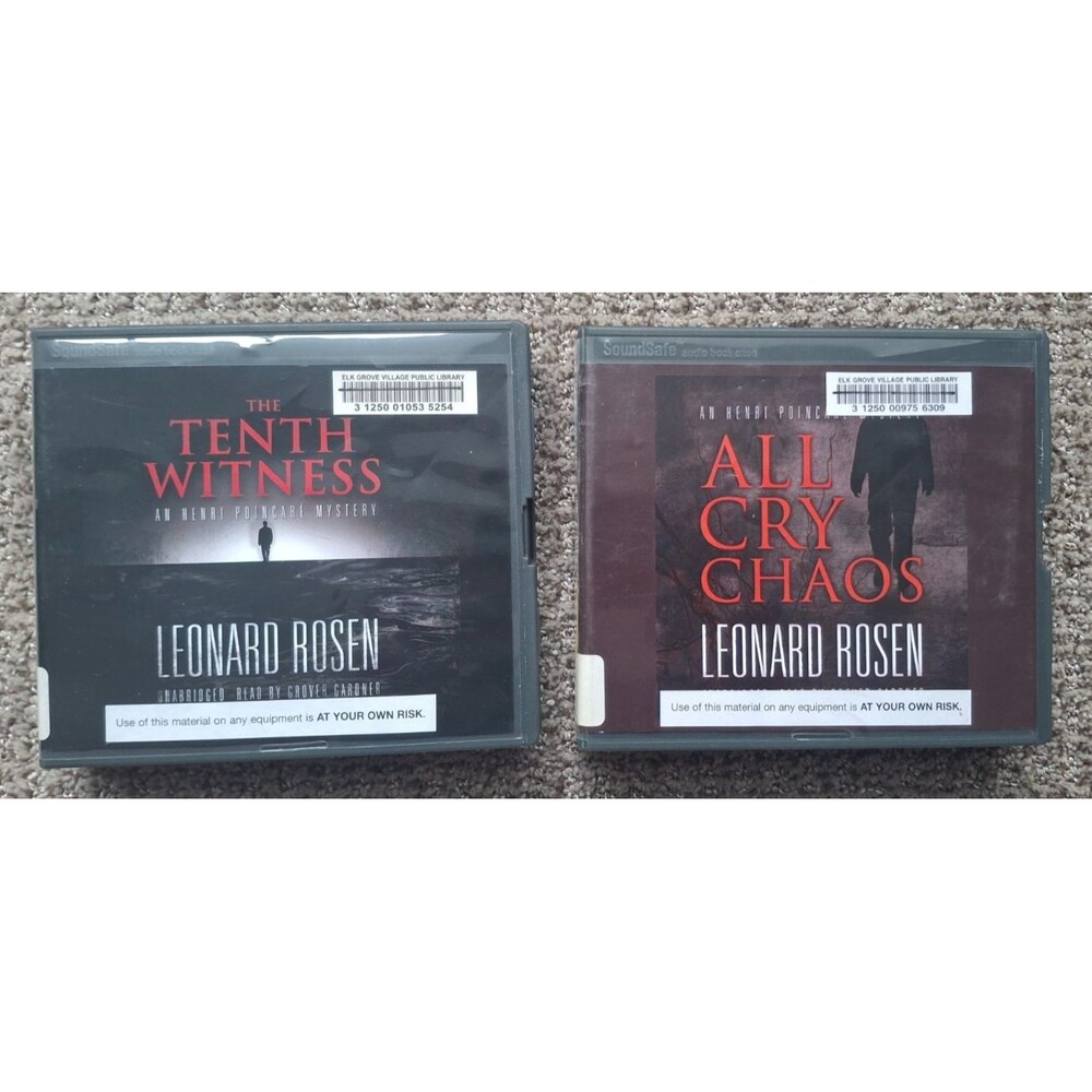 Leonard Rosen Lot of 2 Audiobooks Books on CD Ex-Lib Unabridged Mystery Crime